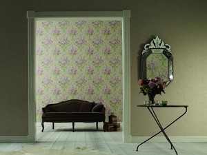 豪门世代系列翘首围栏的牡丹壁纸——德国玛堡壁纸的艺术奢华